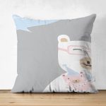 - Suet-K-4804 - Realhomes Realhomes Çift Taraflı Özel Tasarımlı Dijital Baskılı Çocuk Odası Süet Yastık Kırlent Kılıfı Realhomes