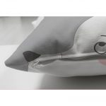 - Suet-K-4813-2 - Realhomes Çift Taraflı Sevimli Sirk Tavşanı Çocuk Odası Süet Yastık Kırlent Kılıfı Realhomes