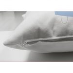 - Suet-K-4815-2 - Realhomes Çift Taraflı Beyaz Zeminde Balonlu Sevimli Tavşan Çocuk Odası Süet Yastık Kırlent Kılıfı Realhomes