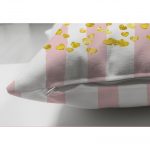 - Suet-K-4823-2 - Realhomes Çift Taraflı Pembe Zeminde Save The Date Motifli Çocuk Odası Süet Yastık Kırlent Kılıfı Realhomes