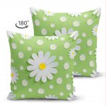- Suet-K-4840-1 - Realhomes Realhomes Çift Taraflı Papatya Desenli Dijital Baskılı Modern Süet Yastık Kılıfı Realhomes