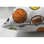 - Suet-K-4845-2 - Realhomes Realhomes Çift Taraflı Spor Topları Dijital Baskılı Modern Süet Yastık Kılıfı Realhomes