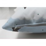 - Suet-K-4859-2 - Realhomes Realhomes Çift Taraflı Uçak Desenli Bulutlar Dijital Baskılı Modern Süet Kırlent Kılıfı Realhomes