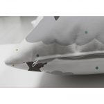 Realhomes Çift Taraflı Uçak Desenli Bulutlar Dijital Baskılı Modern Süet Kırlent Kılıfı Realhomes