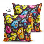 - Suet-K-4896-1 - Realhomes  Realhomes Çift Taraflı Renkli Sayılar Dijital Baskılı Modern Süet Kırlent Kılıfı Realhomes