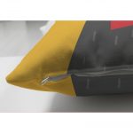 - Suet-K-4914-2 - Realhomes Realhomes Çift Taraflı Renkli Kedi Dijital Baskılı Modern Süet Kırlent Kılıfı Realhomes