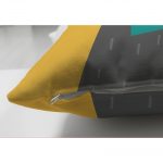 - Suet-K-4917-2 - Realhomes Realhomes Çift Taraflı Renkli Kedi Dijital Baskılı Modern Süet Kırlent Kılıfı Realhomes