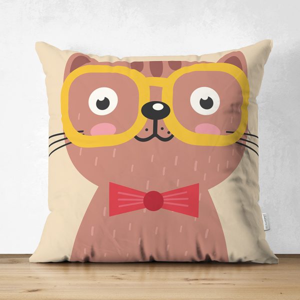 Realhomes Çift Taraflı Bulutlara Sarılmış Ayıcıklar Dijital Baskılı Modern Süet Yastık Kılıfı Realhomes