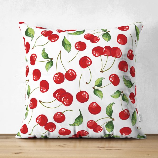 Realhomes Çift Taraflı Beyaz Zeminde Pembe Yıldız Dijital Baskılı Modern Süet Yastık Kılıfı Realhomes