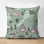 - Suet-K-4958 - Realhomes Realhomes Çift Taraflı Dijital Baskılı Modern Süet Kırlent Kılıfı Realhomes