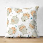 - Suet-K-4961 - Realhomes Realhomes Çift Taraflı Dijital Baskılı Modern Süet Kırlent Kılıfı Realhomes