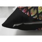 - Suet-K-5009siyah-2 - Realhomes  Realhomes Çift Taraflı Siyah Zeminde Renkli Üçüncü Göz Motifli Süet Kırlent Kılıfı Realhomes