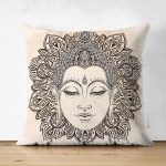 - Suet-K-5012 - Realhomes Realhomes Çift Taraflı Dijital Baskılı Özel Tasarım Dekoratif Modern Süet Kırlent Kılıfı Realhomes