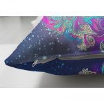 - Suet-K-5014-2 - Realhomes  Gökyüzü Temalı Renkli Göz Desenli Çift Taraflı Özel Tasarım Süet Kırlent Kılıfı Realhomes
