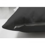 - Suet-K-5016-2 - Realhomes Gri Zeminde Kuru Kafa Motifli Çift Taraflı Özel Tasarım Süet Kırlent Kılıfı Realhomes