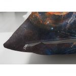 - Suet-K-5025-2 - Realhomes Çift Taraflı Modern Buda Heykeli Motifli Süet Kırlent Kılıfı Realhomes