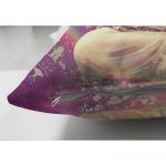 Beyaz Zeminde Renkli Uzak Doğu Denge İkonlu Çift Taraflı Dijital Baskılı Süet Yastık Kırlent Kılıfı Realhomes