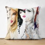 - Suet-K-5074orta - Realhomes Fashion Womens Çift Taraflı Dijital Baskılı Süet Kırlent Kılıfı Realhomes