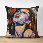 - Suet-K-5080 - Realhomes  Sulu Boya Fashion Women Çift Taraflı Dijital Baskılı Süet Yastık Kılıfı Realhomes