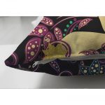 Rengarenk Çiçekli Beautiful Girl Çift Taraflı Dekoratif Süet Yastık Kılıfı Realhomes