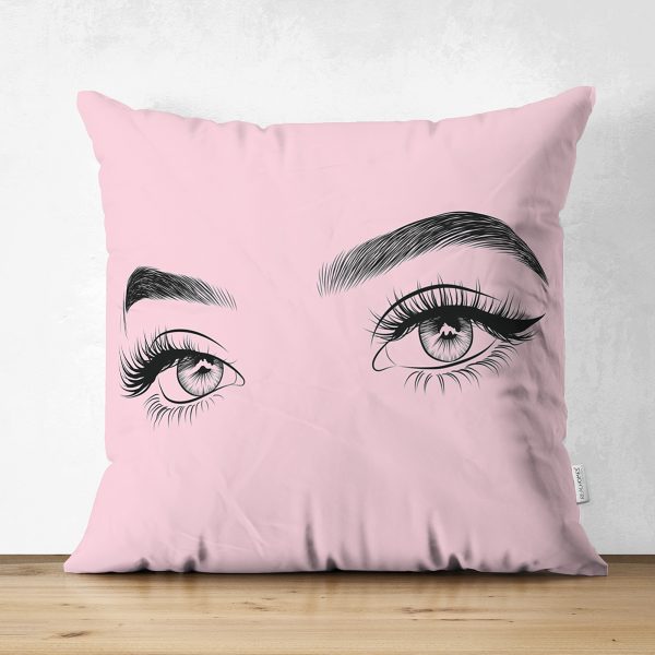 Siyah Ve Karamel Zeminde Zenci Kadın Çift Taraflı Dijital Baskılı Süet Yastık Kılıfı Realhomes