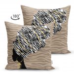 - Suet-K-5099-ayna-1 - Realhomes Çift Taraflı Vizon Zeminde Zenci Kadın Tasarımlı Süet Yastık Kılıfı Realhomes