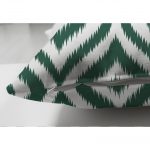 - Suet-K-5116koyuyesil-2 - Realhomes Özel Tasarım Koyu Yeşil İkat Desenli Çift Taraflı Dijital Baskılı Süet Yastık Kırlent Kılıfı Realhomes