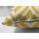 - Suet-K-5116sari-2 - Realhomes Özel Tasarım Sarı İkat Desenli Çift Taraflı Dijital Baskılı Süet Yastık Kırlent Kılıfı Realhomes