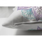 - Suet-K-5132-2 - Realhomes Beyaz Zeminde Açık Renkte Mandala Çift Taraflı Süet Kırlent Kılıfı Realhomes