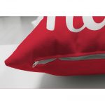 - Suet-K-516-2 - Realhomes Home Sweet Home Dijital Baskılı Çift Taraflı Dekoratif Süet Yastık Kırlent Kılıfı Realhomes