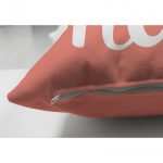 Home Sweet Home Dijital Baskılı Çift Taraflı Dekoratif Süet Yastık Kırlent Kılıfı Realhomes