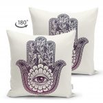 - Suet-K-5204-1 - Realhomes Fâtımâ'nın Eli Özel Tasarım Çift Taraflı Dijital Baskılı Modern Süet Kırlent Kılıfı Realhomes