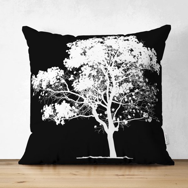 - Suet-K-5230siyah - Realhomes  Gri Zeminde Beyaz Çiçek Motifli Çift Taraflı Özel Tasarım Süet Yastık Kılıfı Realhomes