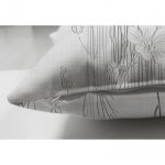 - Suet-K-5239-2 - Realhomes Karakalem Çizimli Çiçek Tasarım Çift Taraflı Dijital Baskılı Modern Süet Yastık Kılıfı Realhomes