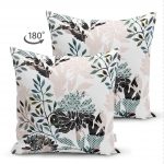 - Suet-K-5276-1 - Realhomes  Realhomes Çift Taraflı Özel Tasarım Zeytin Yaprak Motifli Modern Süet Yastık Kılıfı Realhomes