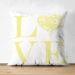 - Suet-K-528 - Realhomes Aşk Temalı Çift Taraflı Dijital Baskılı Dekoratif Süet Yastık Kırlent Kılıfı Realhomes