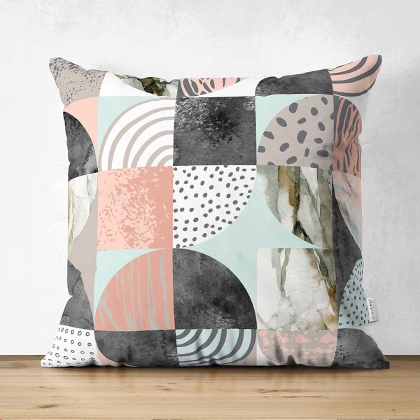 Renkli Yaprak Tropik Yaprak Özel Tasarım Dijital Baskılı 4'Lü Çift Taraflı Süet Kırlent Kılıf Seti Realhomes