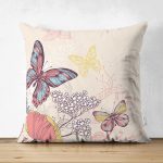 - Suet-K-53 - Realhomes  Modern Kelebek Çift Taraflı Dijital Baskılı Dekoratif Süet Yastık Kırlent Kılıfı Realhomes