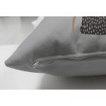 - Suet-K-5310gri-2 - Realhomes Gri Zeminde Gold Yaprak Motifli Çift Taraflı Dekoratif Süet Kırlent Kılıfı Realhomes