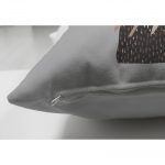 - Suet-K-5316gri-2 - Realhomes  Çift Taraflı Gri Zeminde Soyut Çizim Ay Ve Yaprak Motifli Süet Kırlent Kılıfı Realhomes