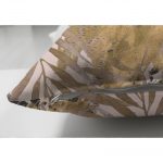 - Suet-K-5322-2 - Realhomes  Leopar Temalı Kuru Yaprak Desenli Çift Taraflı Dijital Baskılı Süet Kırlent Kılıfı Realhomes