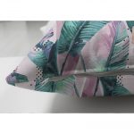 Yaz Partisi Tropik Çiçek Motifli Çift Taraflı Süet Kırlent Kılıfı Realhomes