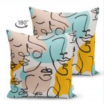 - Suet-K-5343versiyon-1 - Realhomes Botanik Portre Basklı Çift Taraflı Özel Tasarımlı Dekoratif Süet Kırlent Kılıfı Realhomes