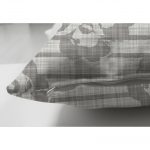 - Suet-K-5387-2 - Realhomes Kot Zemin Temalı Çiçek Motifli Çift Taraflı Dijital Baskılı Süet Kırlent Kılıfı Realhomes