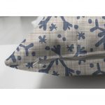 - Suet-K-5408-2 - Realhomes Gri Zeminde Kar Taneleri Çift Taraflı Dijital Baskılı Dekoratif Süet Kırlent Kılıfı Realhomes