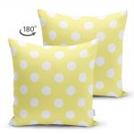 - Suet-K-545-1 - Realhomes  Çift Taraflı Puantiyeli Dijital Baskılı Dekoratif Süet Yastık Kırlent Kılıfı Realhomes