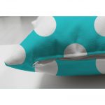 - Suet-K-546-2 - Realhomes  Çift Taraflı Puantiyeli Dijital Baskılı Dekoratif Süet Yastık Kırlent Kılıfı Realhomes