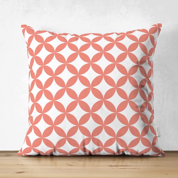 Çift Taraflı Beyaz Zeminde Alageyik Motifli Modern Süet Kırlent Kılıfı Realhomes