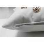 - Suet-K-5541-2 - Realhomes Çift Taraflı Beyaz Zeminde Osmanlı Devlet Arması Modern Süet Kırlent Kılıfı Realhomes