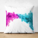 - Suet-K-5561 - Realhomes Çift Taraflı Renli Duman Desenli Modern Süet Yastık Kılıfı Realhomes